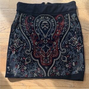 Kikiriki Embellished Black and Red Skirt